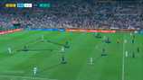 França encaixa a marcação na saída de bola da Argentina