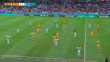 Holanda encaixa a marcação na saída de bola da Argentina